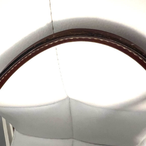 Dooney Bourke Handbag: Canvas Shoulder Purse brown leather satchel f key chain - Picture 13 of 13